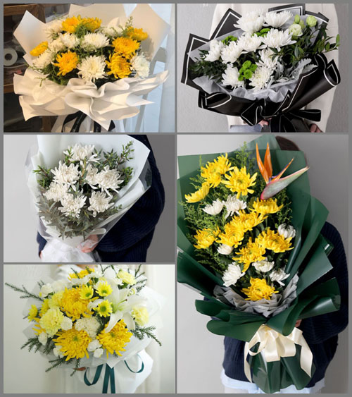 广东梅州市五华县转水镇新丰村白事花束代送